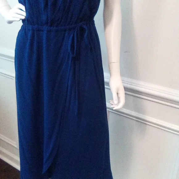 Ella Moss Blue Shoulder Sundress Cocktail - Picture 7 of 7